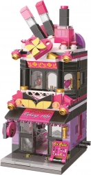 Qman City Corner trendy cosmetica winkel bouwset