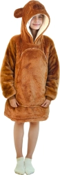 Warme hoodie-deken met capuchon voor kinderen – capibara Cozy Noxxiez