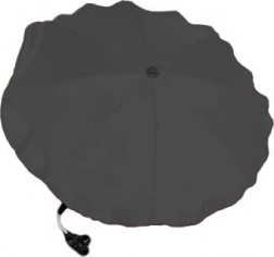 Kinderwagenparasol grafiet met universele houder