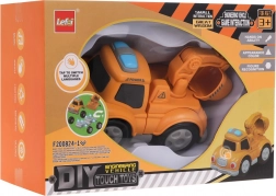 Bouwspeelgoed autootje Graafmachine met magneten