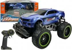 RC terreinwagen met hoge wielen 1:24 – Blauw