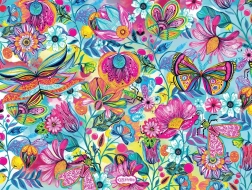 Puzzel Bloemen en vlinders 1000 stukjes BLUEBIRD