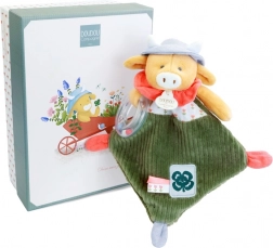 Koe Aneth met rammelaar 21 cm - Cadeauset Doudou