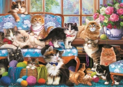 Puzzel TREFL kattenfamilie 500 stukjes