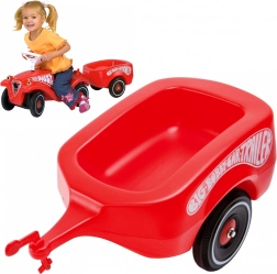 Aanhangwagen voor de loopauto BIG Bobby Car rood