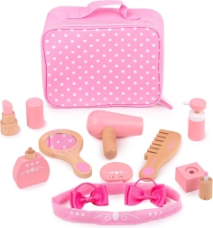 Bigjigs Toys houten cosmeticaset in koffer (11-delig)