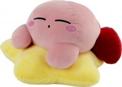 Pluche slapende KIRBY op de Warpstar – mega zachte knuffelkussen