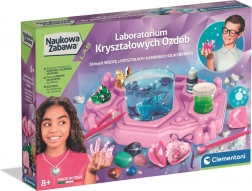Naukowa Zabawa laboratorium kristallen versieringen CLEMENTONI