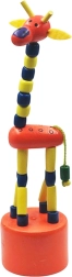 Houten giraffe voor kinderen 17 × 4 cm