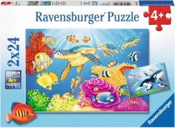 Puzzel onderwater schoonheid 2x24 stukjes