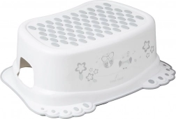 Kinder antislip opstapje voor de badkamer met uilenmotief, wit