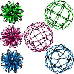 Magische uitvouwbare bal - groen, blauw, roze mix 18/32 cm