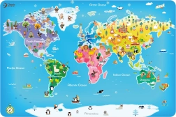 Houten puzzel Wereldkaart voor kinderen Classic World