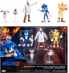 Set figuren SONIC THE HEDGEHOG 3 Movie Collection – 5 stuks
