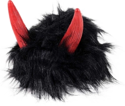 Duivelpruik zwart met hoorns