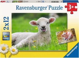 Ravensburger puzzel boerderijdieren 2×12 stukjes