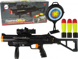 Kindergranaatwerper met raketten, geluiden en zaklamp – zwart