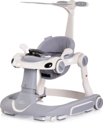 Interactieve 5-in-1 babyloopwagen CHIPOLINO Happy Walker – grijs