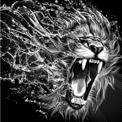 Diamantschilderij Dierengeschreeuw 30x40 cm