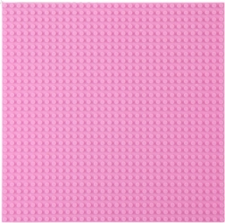 Roze bouwplaat voor blokken 40x40 cm