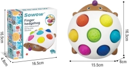 Sensorisch speeltje egel met siliconen halve delen