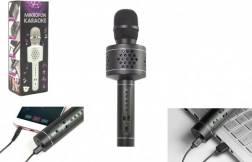 Karaoke-microfoon met Bluetooth, speakers en echo-effect – zwart