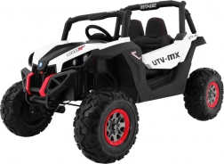 Elektrische kinderbuggy 4x4 met afstandsbediening, LED-verlichting en MP3 – wit