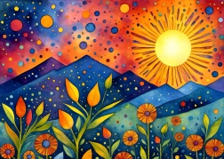 Puzzel Regen bij zonsondergang 1000 stukjes