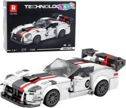 bouwpakket sportauto Viper – wit-rood, 379 stukjes