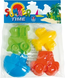 Set van zandvormpjes Vervoermiddelen