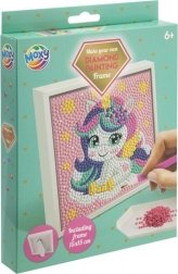 diamond painting op frame eenhoorn 15 × 15 cm