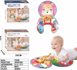 Sensorisch kussentje voor de allerkleinsten giraffe met afneembare hangers