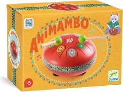 Djeco Animambo rode tongtrommel met bladmuziek