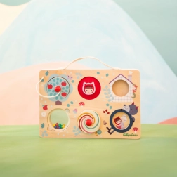 Lilliputiens houten paneel Activiteiten Roodkapje en wolf Ludvik