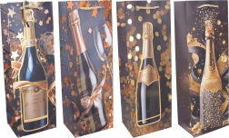 Cadeautas voor een fles M 35 × 12 × 9 cm Hele jaar - 1 stuk