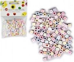 Plastic alfabetkralen 300 stuks