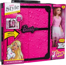 Mega set garderobe met pop