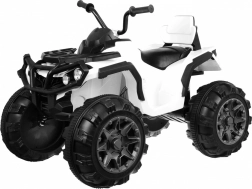 Elektrische kinderquad ATV wit met EVA-wielen, MP3 en LED-verlichting