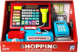 Kinderkassa met betaalterminal en rekenmachine - 1 stuk