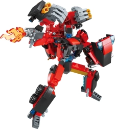 qman iron fist commander – transformerende robot en gevechtsvoertuig, 333 onderdelen