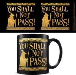 Beker Heer der Ringen met tekst You Shall Not Pass 315ml