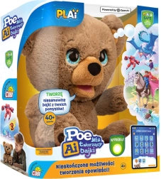 Interactieve pluche teddybeer POE AI van Cobi
