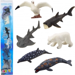 Set Miniatuur Zeedieren 6 stuks Marine Life