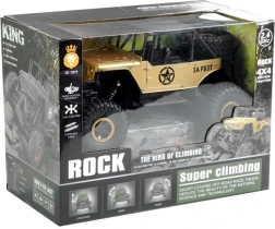 Op afstand bestuurbare auto Jeep R/C 1:18 goud