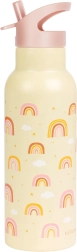 A Little Lovely Company roestvrijstalen drinkfles 500 ml – Regenboog