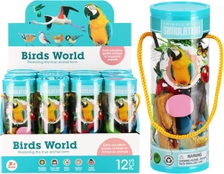 Set vogelbeeldjes in een koker – educatief speelgoed voor kinderen