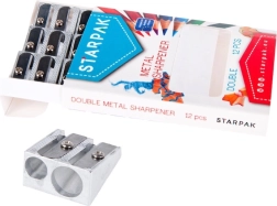 Metalen puntenslijper met twee messen