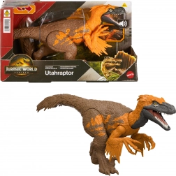 Dinosaurussenfiguur Utahraptor JURASSIC WORLD Rebirth Wild Roar 26 cm