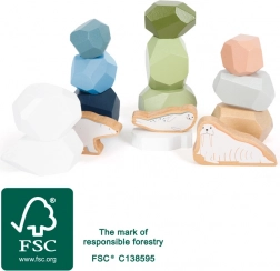 Houten balanceerstenen Arctic