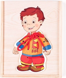 Kleedspel met Lint David